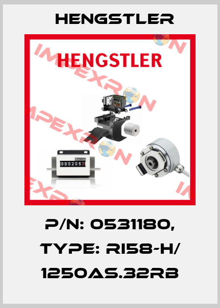 p/n: 0531180, Type: RI58-H/ 1250AS.32RB Hengstler