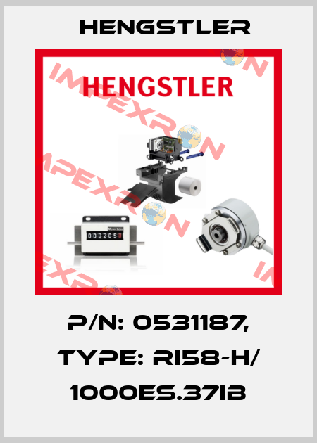 p/n: 0531187, Type: RI58-H/ 1000ES.37IB Hengstler