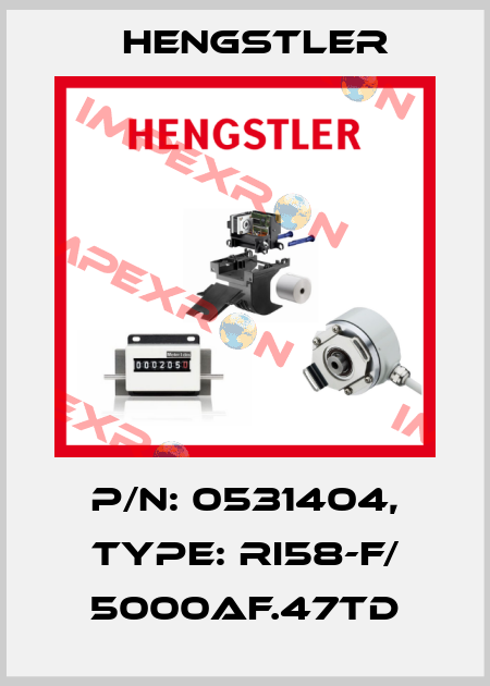 p/n: 0531404, Type: RI58-F/ 5000AF.47TD Hengstler