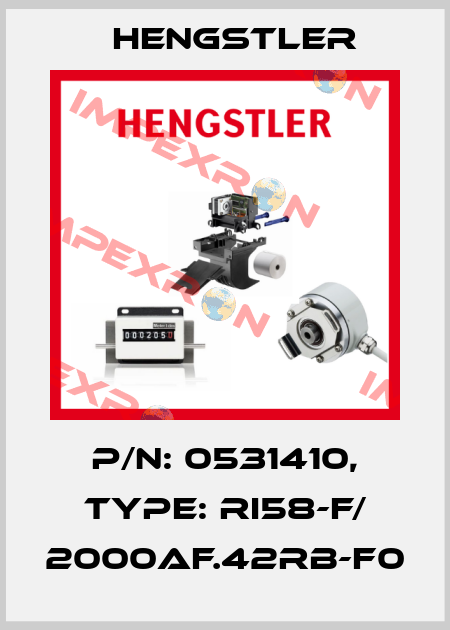 p/n: 0531410, Type: RI58-F/ 2000AF.42RB-F0 Hengstler
