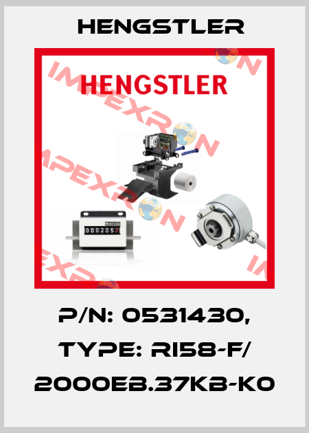 p/n: 0531430, Type: RI58-F/ 2000EB.37KB-K0 Hengstler