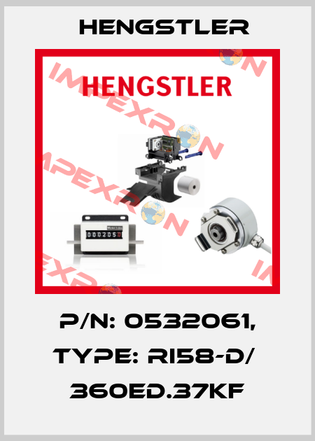 p/n: 0532061, Type: RI58-D/  360ED.37KF Hengstler