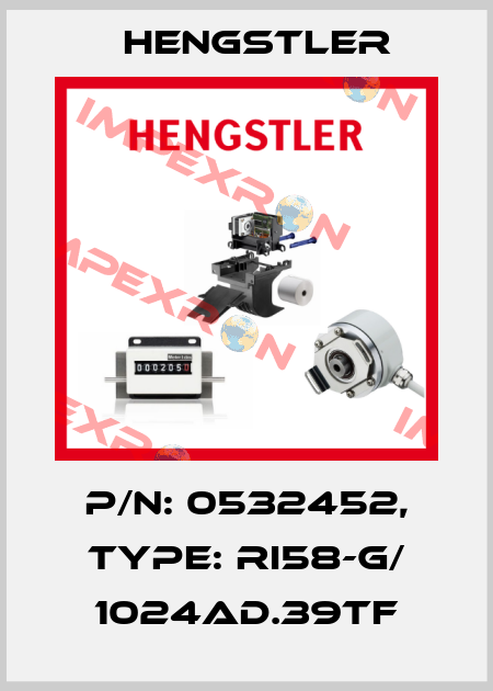 p/n: 0532452, Type: RI58-G/ 1024AD.39TF Hengstler