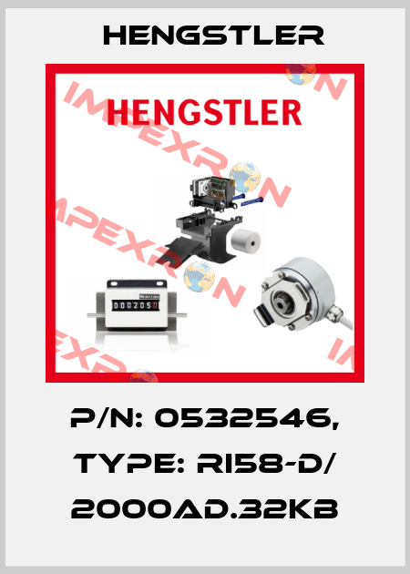 p/n: 0532546, Type: RI58-D/ 2000AD.32KB Hengstler