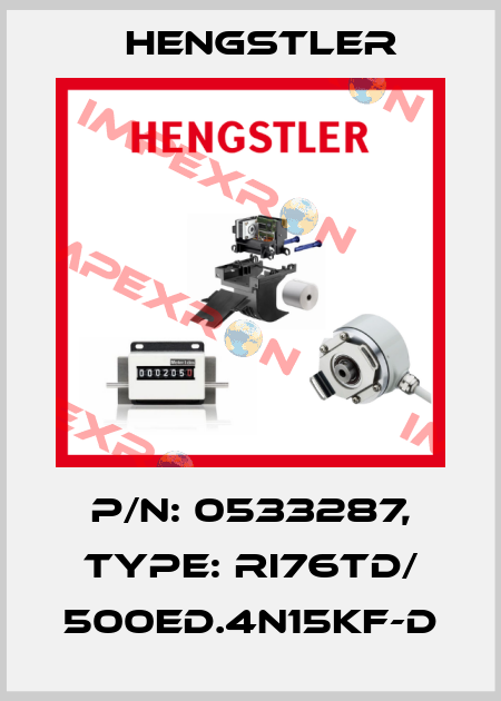 p/n: 0533287, Type: RI76TD/ 500ED.4N15KF-D Hengstler