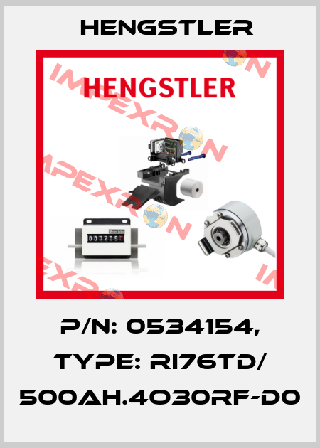 p/n: 0534154, Type: RI76TD/ 500AH.4O30RF-D0 Hengstler
