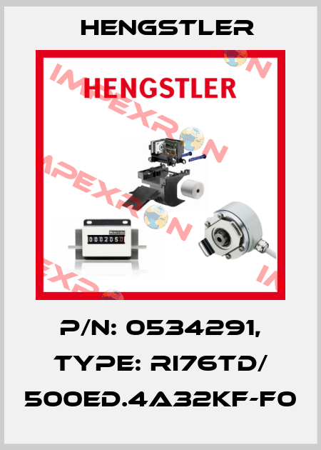 p/n: 0534291, Type: RI76TD/ 500ED.4A32KF-F0 Hengstler