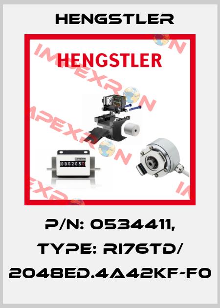 p/n: 0534411, Type: RI76TD/ 2048ED.4A42KF-F0 Hengstler