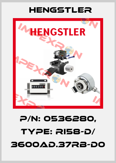 p/n: 0536280, Type: RI58-D/ 3600AD.37RB-D0 Hengstler