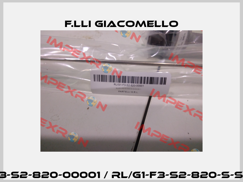 RL/G1-F3-S2-820-00001 / RL/G1-F3-S2-820-S-S-S-S-S-1 F.lli Giacomello