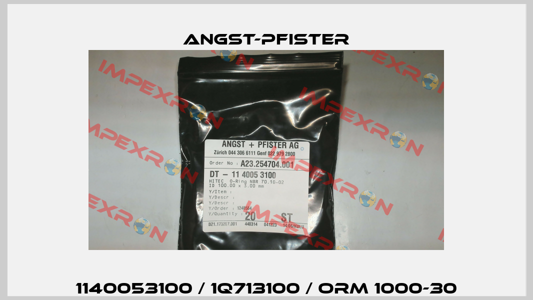 1140053100 / 1Q713100 / ORM 1000-30 Angst-Pfister