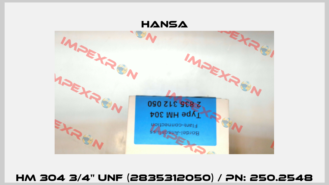 HM 304 3/4" UNF (2835312050) / PN: 250.2548 Hansa