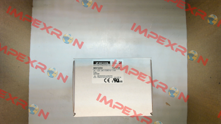 P/N: T221738 Type: MSF220V Ziehl