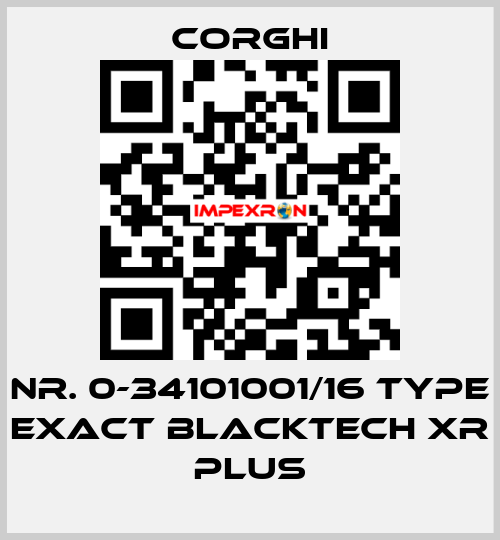 Nr. 0-34101001/16 Type EXACT BlackTech XR PLUS Corghi