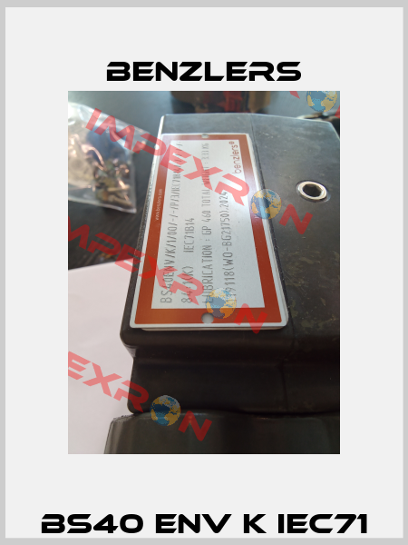 BS40 ENV K IEC71 Benzlers