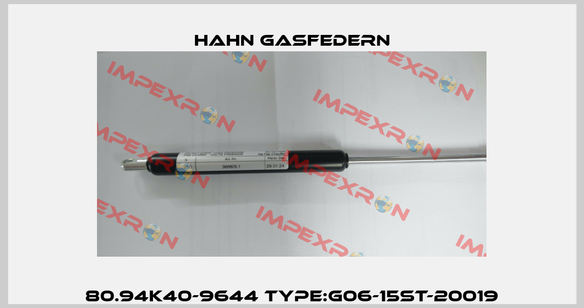 80.94K40-9644 Type:G06-15ST-20019 Hahn Gasfedern