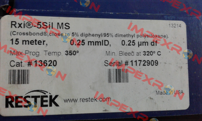 SERIAL:1172909   CAT#13620  RESTEK