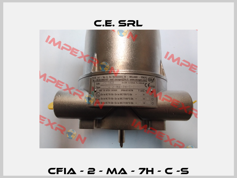 CFIA - 2 - MA - 7H - C -S C.E. srl