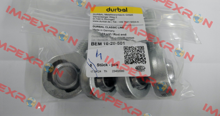 BEM16-20-501 Durbal