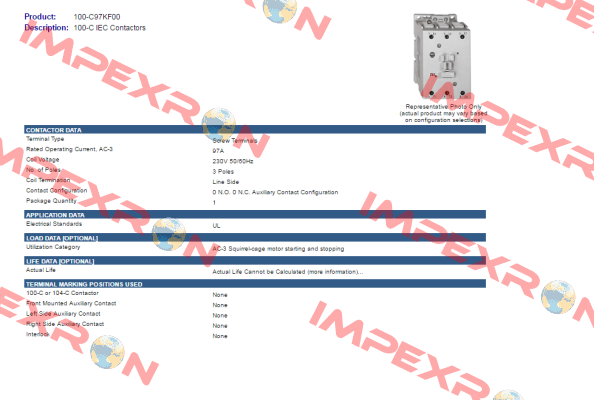 100-C97KF00  Allen Bradley (Rockwell)