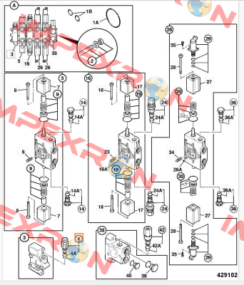 JCB Valve relief Husco