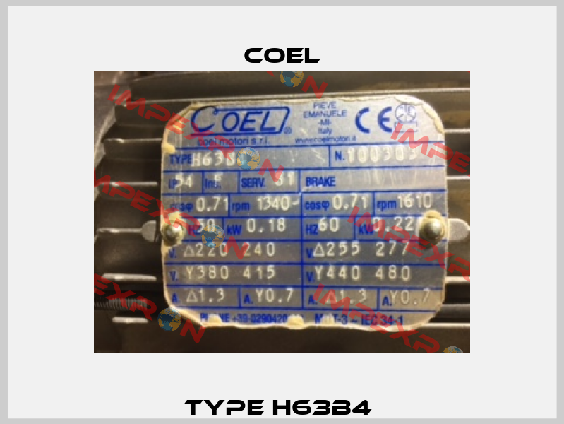 Type H63B4  Coel