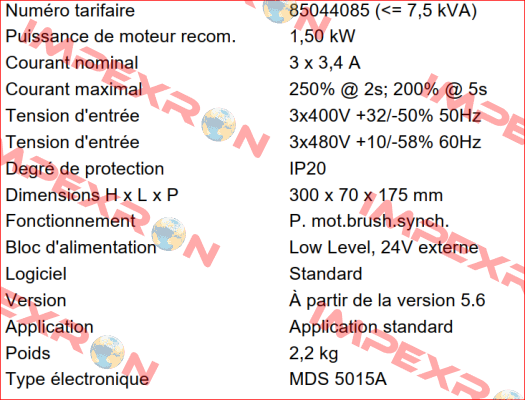 MDS5015A Stober