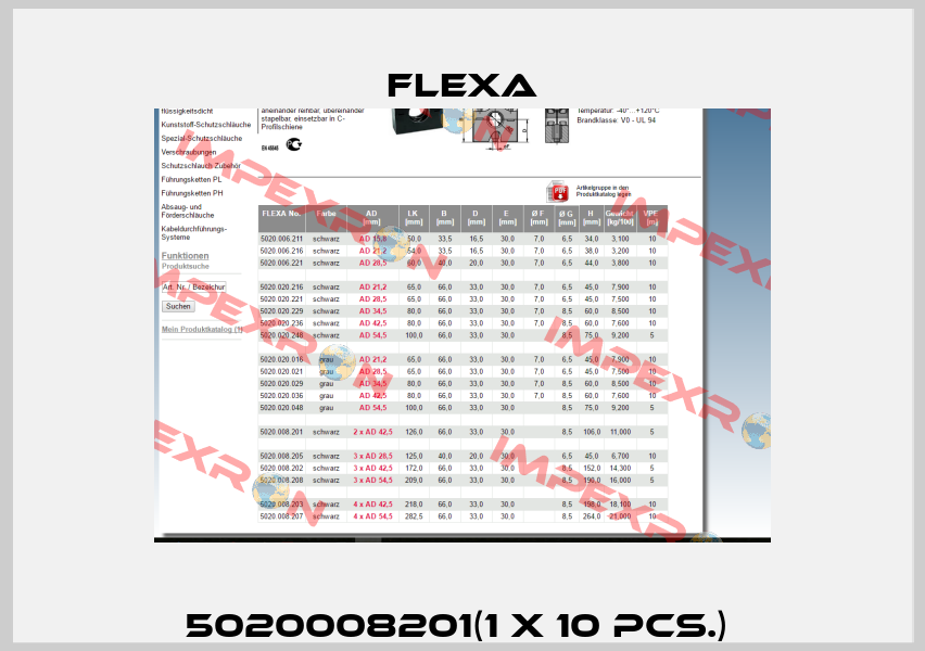 5020008201(1 x 10 pcs.)  Flexa