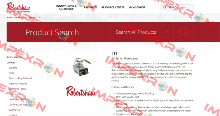 D1 series Robertshaw