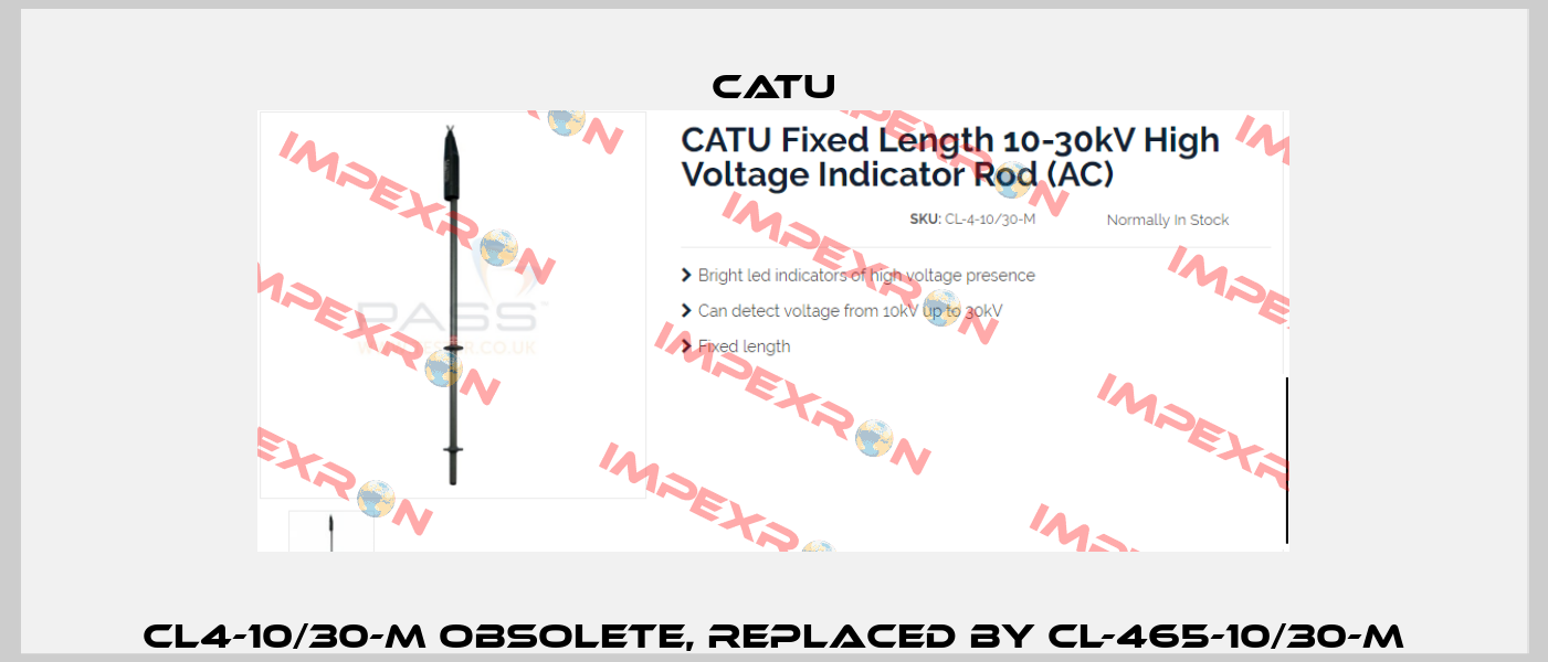 CL4-10/30-M obsolete, replaced by CL-465-10/30-M Catu