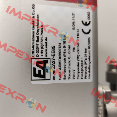 ZA27-EE85/TM24DC End Armaturen