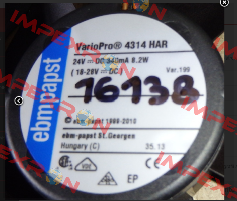 VARİO PRO 4314 HAR oem  EBM Papst