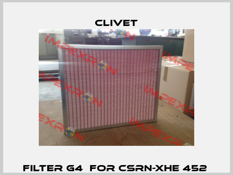 Filter G4  for CSRN-XHE 452  Clivet