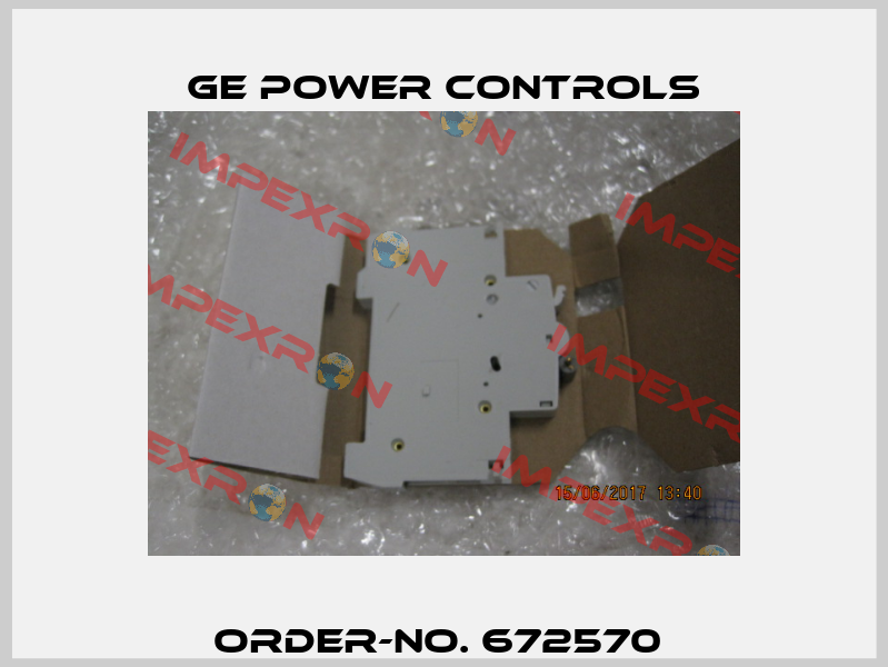 Order-no. 672570  GE Power Controls