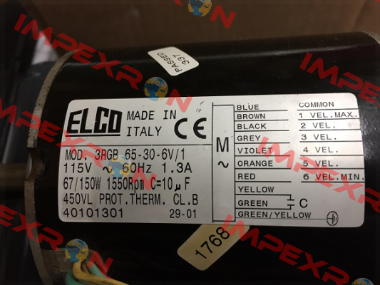 3RGB65.30.6V/1 *40101301* Elco