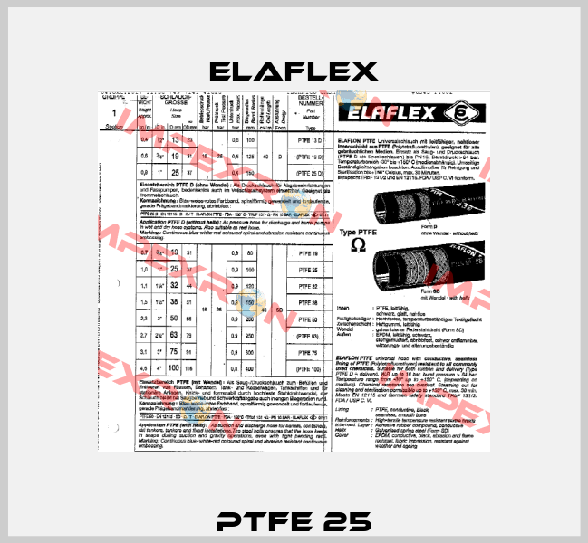 PTFE 25 Elaflex