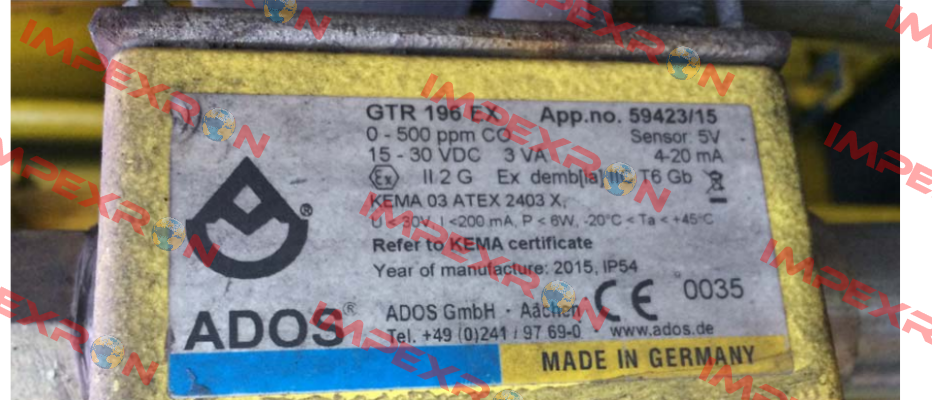 GTR 196 EX obsolete,replaced by GTR 196 EX(TOX) Ados