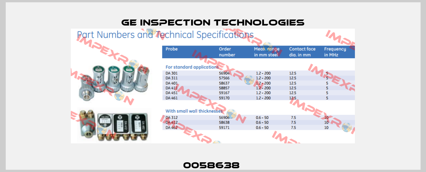 0058638  GE Inspection Technologies