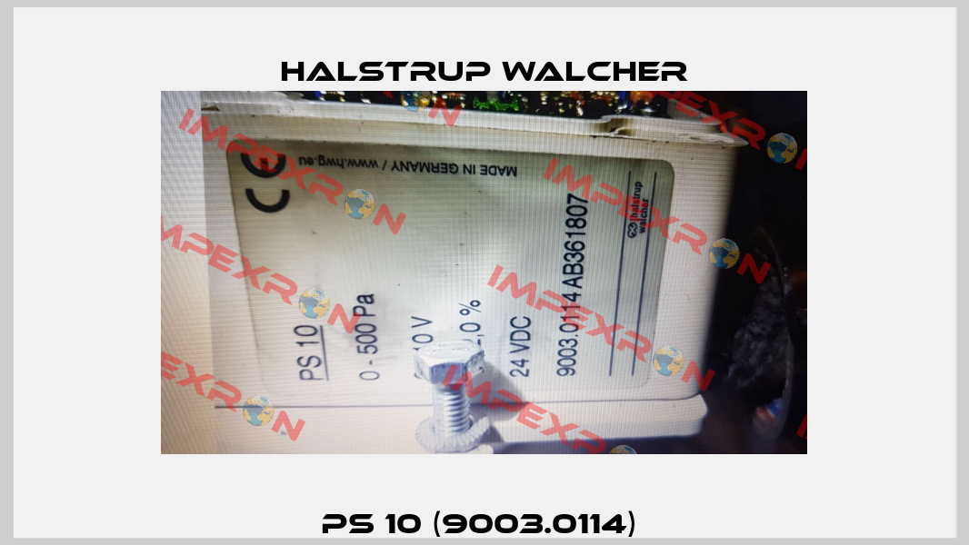 PS 10 (9003.0114)  Halstrup Walcher