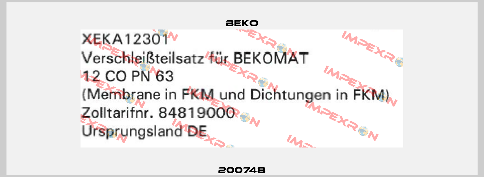 200748 Beko