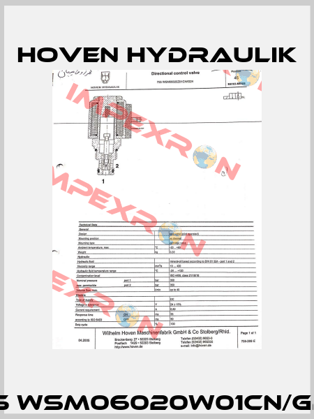 755 WSM06020W01CN/G24  Hoven Hydraulik