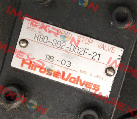 HS0-G02-D02F  Hirose Valve