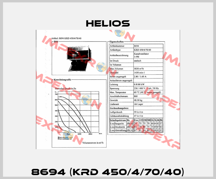 8694 (KRD 450/4/70/40) Helios