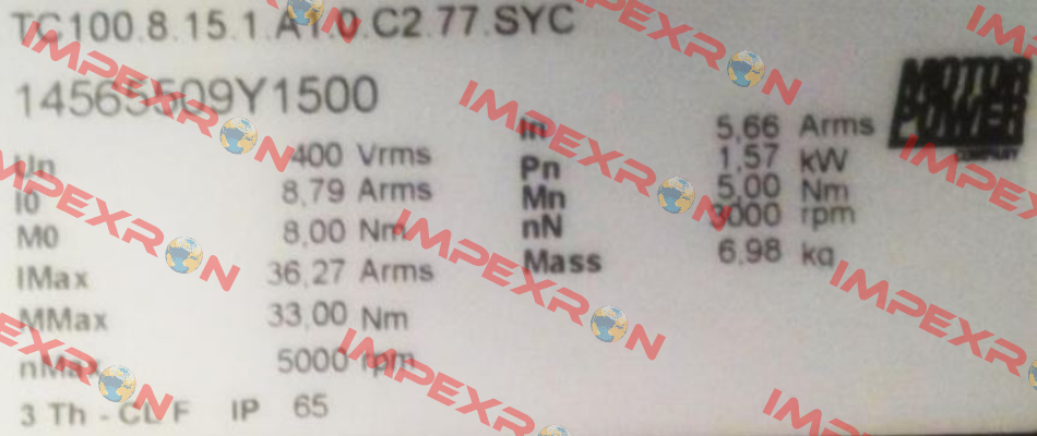 14565509Y1500 Motor Power