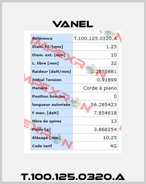 T.100.125.0320.A Vanel