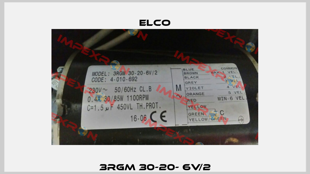 3RGM 30-20- 6V/2 Elco