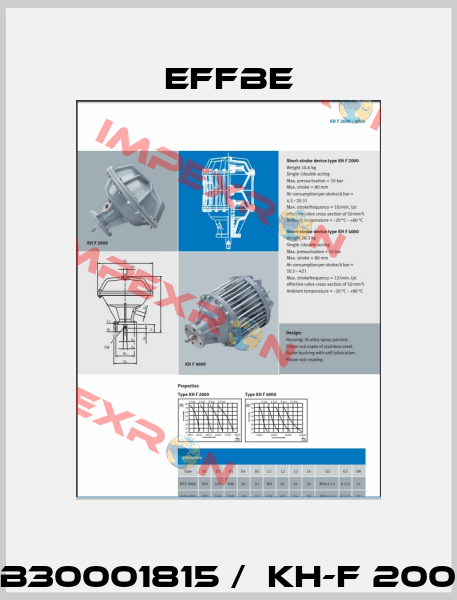 FB30001815 /  KH-F 2000 Effbe