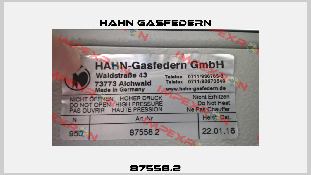 87558.2 Hahn Gasfedern