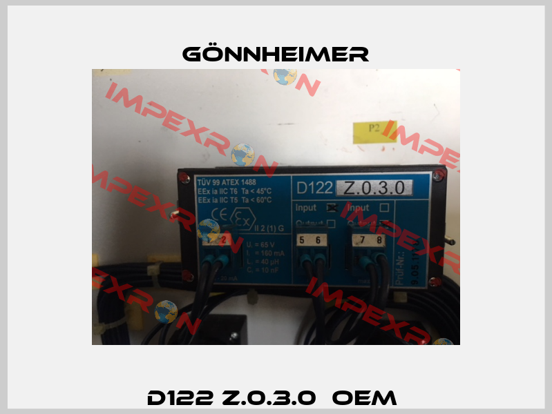 D122 Z.0.3.0  oem  Gönnheimer