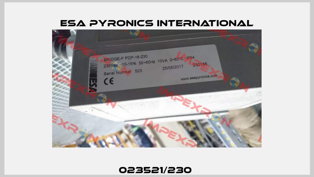 023521/230  ESA Pyronics International